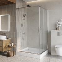 Душевой уголок прямоугольный LUCE-AH-22-130/100-C-Cr 1300x1000x1950 BelBagno