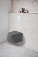 Унитаз подвесной безободковый VT1-14SMA антрацит матовый 490х370х370 VINCEA