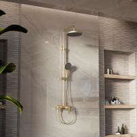 Душевая стойка с изливом цвет брашированное золото VSFS-413BG VINCEA