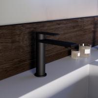 Смеситель для раковины однорычажный цвет черный VBF-2VS1MB VINCEA