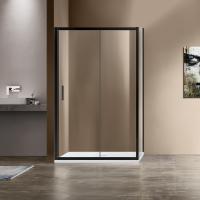 Душевой уголок, прямоугольный VSR-1G1012CLB 1200х1000х1900 профиль черный стекло прозрачное VINCEA