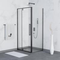 Душевой уголок RGW SV-44B (SV-03B + Z-050-3B) прямоугольный  120* 90*200 06324429-014 профиль Чёрный стекло Прозрачное 6 мм RGW