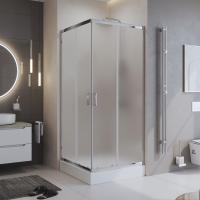 Душевой уголок квадратный UNO-195-A-2-80-P-Cr 800x800x1950 BelBagno
