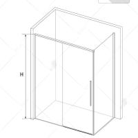 Душевой уголок RGW SV-42 (SV-12 + Z-050-2) прямоугольный  150* 70*195 32324257-011 профиль Хром стекло Прозрачное 6 мм RGW