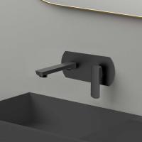 Смеситель для раковины встраиваемый однорычажный цвет черный VBFW-1N1MB VINCEA