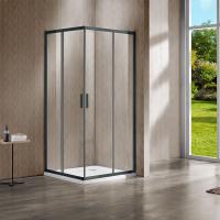 Душевой уголок, квадратный/прямоугольный VSS-1G9011CLGM 1100х900х1900 профиль вороненая сталь стекло прозрачное VINCEA