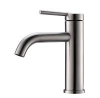 Смеситель для раковины без донного клапана, нержавеющая сталь, исполнение сатин  ETN-LVM2-IN BelBagno