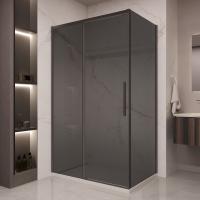 Душевой уголок прямоугольный VSR-1ST9012CGB 1200х900 профиль черный стекло тонированное VINCEA