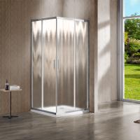 Душевой уголок, квадратный/прямоугольный VSS-1G8090CH 900х800х1900 профиль хром стекло шиншилла VINCEA
