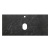 Столешница из керамогранита под накладную раковину 900x460х20 мм KEP-90-MNO Marmo Nero Opaco (Чёрный матовый мрамор) BELBAGNO